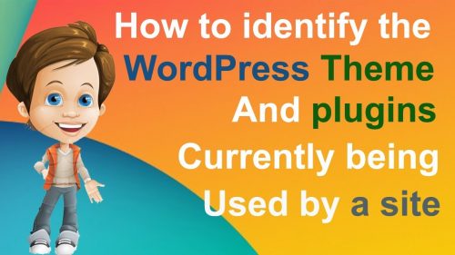 How to identify the WordPress theme and plugins currently being used by a site