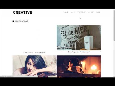 Creative Portfolio Responsive WordPress Theme - Free